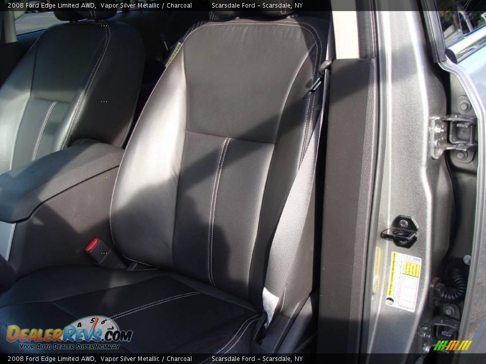 2008 Ford Edge Limited AWD Vapor Silver Metallic / Charcoal Photo #17