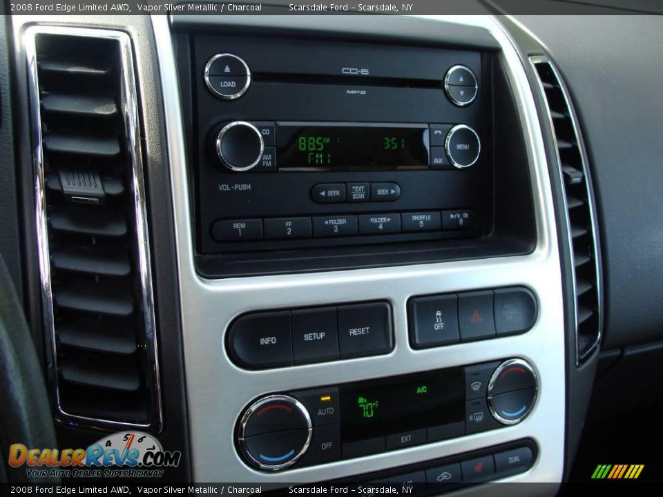2008 Ford Edge Limited AWD Vapor Silver Metallic / Charcoal Photo #18
