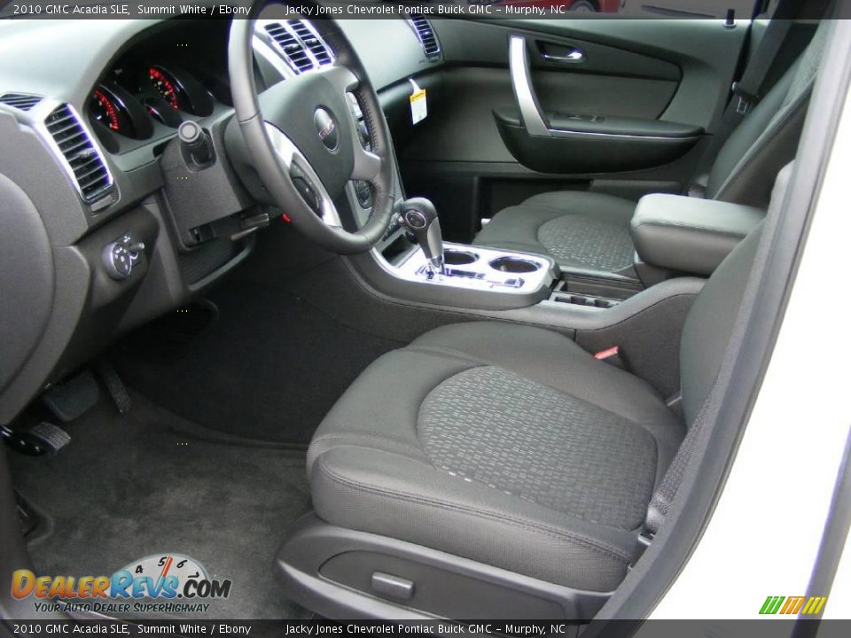 2010 GMC Acadia SLE Summit White / Ebony Photo #9