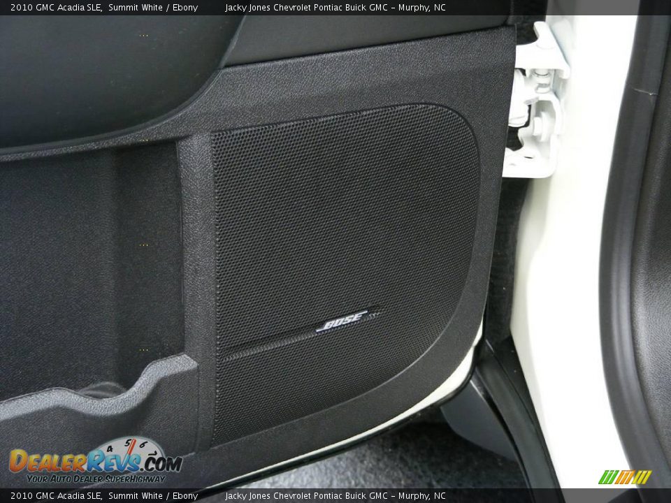 2010 GMC Acadia SLE Summit White / Ebony Photo #10