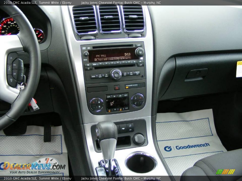 2010 GMC Acadia SLE Summit White / Ebony Photo #16