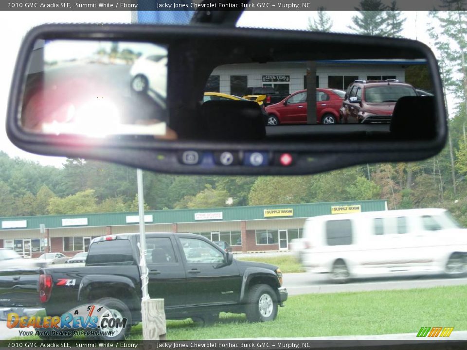 2010 GMC Acadia SLE Summit White / Ebony Photo #20