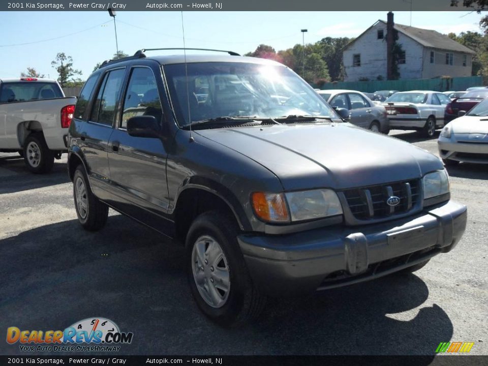 2001 Kia Sportage Pewter Gray / Gray Photo #3