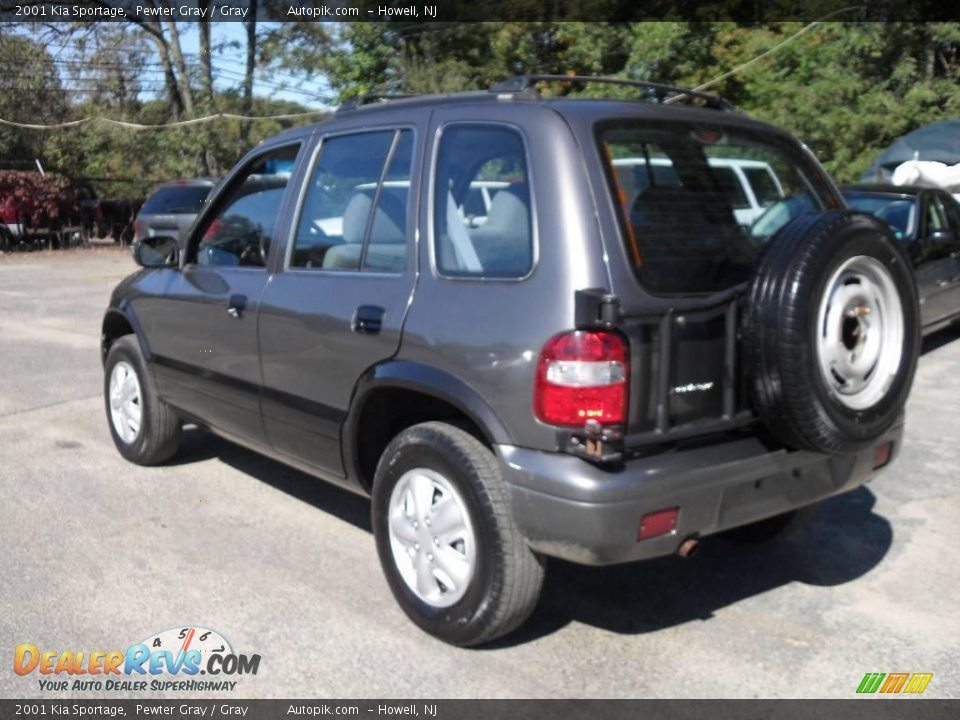 2001 Kia Sportage Pewter Gray / Gray Photo #7