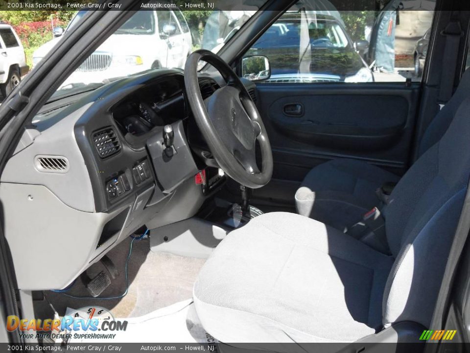 2001 Kia Sportage Pewter Gray / Gray Photo #9