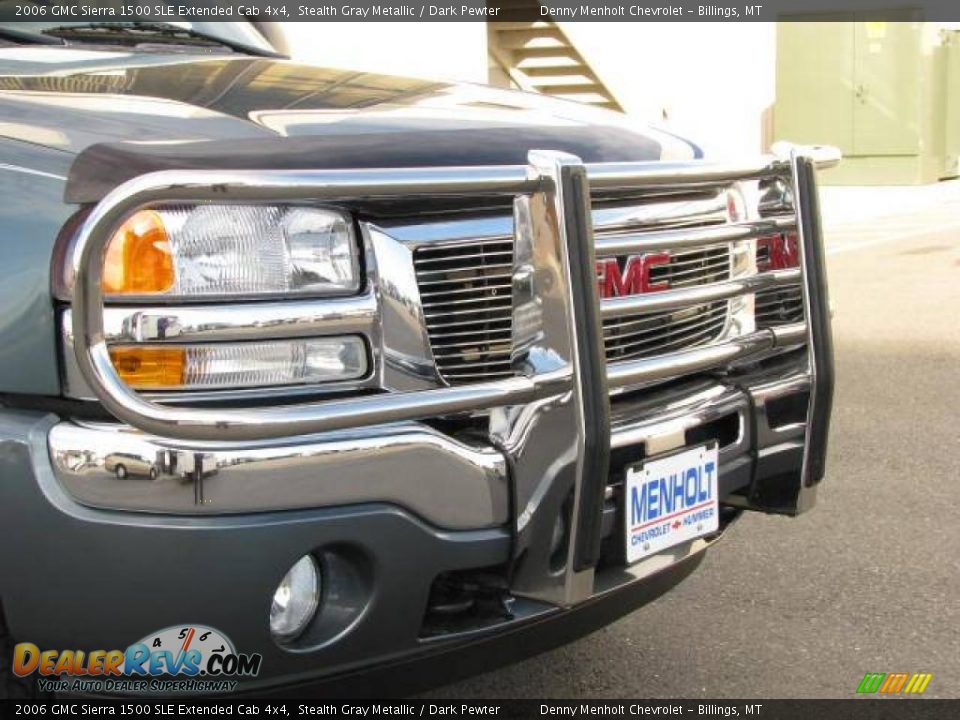 2006 GMC Sierra 1500 SLE Extended Cab 4x4 Stealth Gray Metallic / Dark Pewter Photo #4