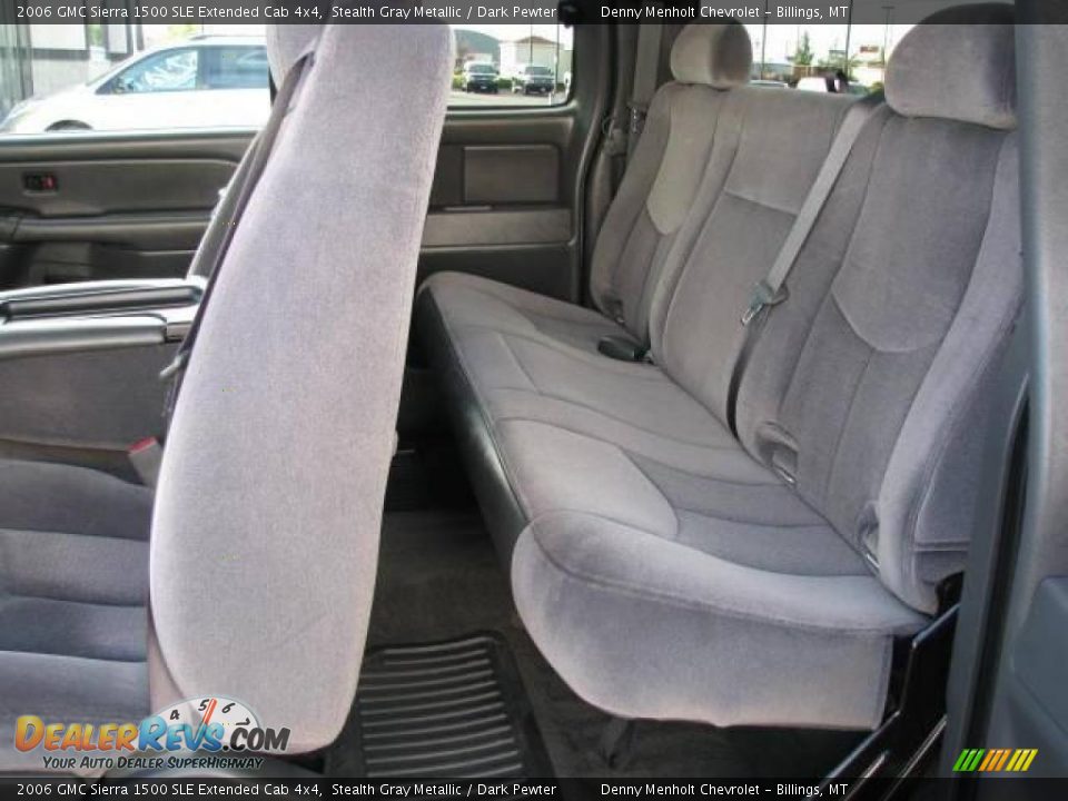 2006 GMC Sierra 1500 SLE Extended Cab 4x4 Stealth Gray Metallic / Dark Pewter Photo #10