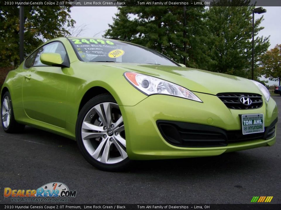 2010 Hyundai Genesis Coupe 2.0T Premium Lime Rock Green / Black Photo #1