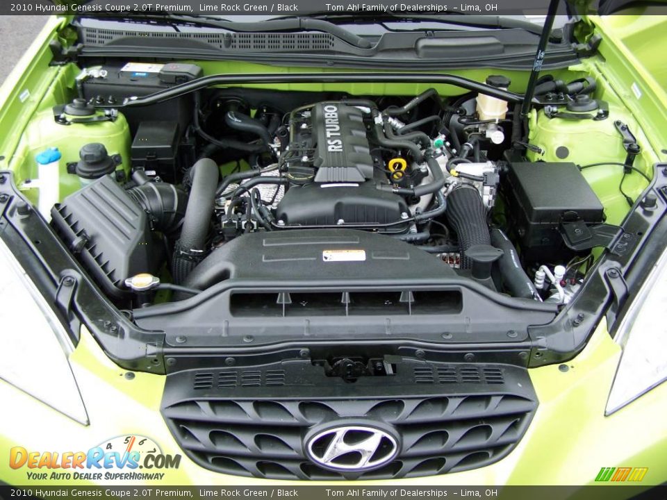 2010 Hyundai Genesis Coupe 2.0T Premium Lime Rock Green / Black Photo #16