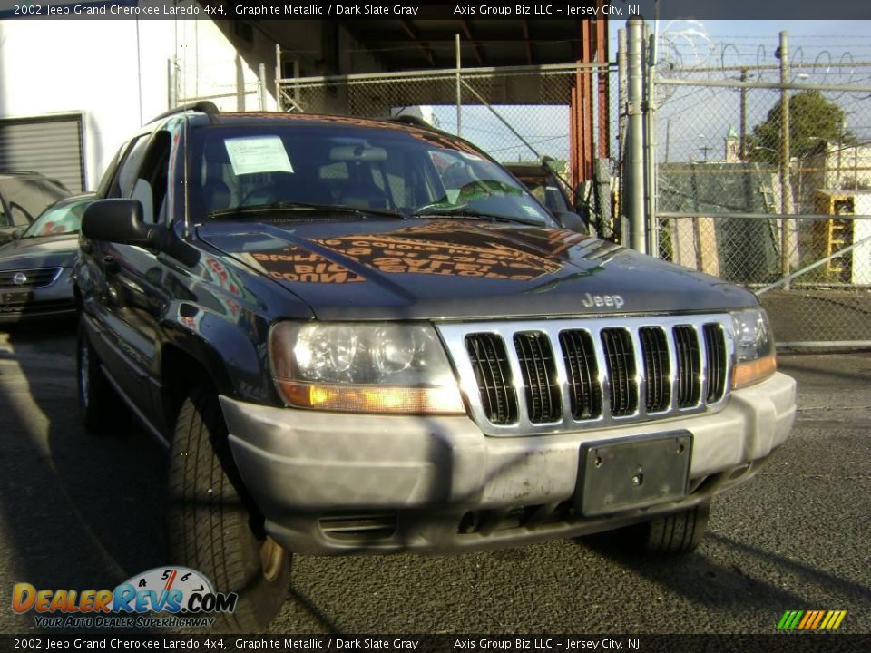 2002 Jeep Grand Cherokee Laredo 4x4 Graphite Metallic / Dark Slate Gray Photo #3