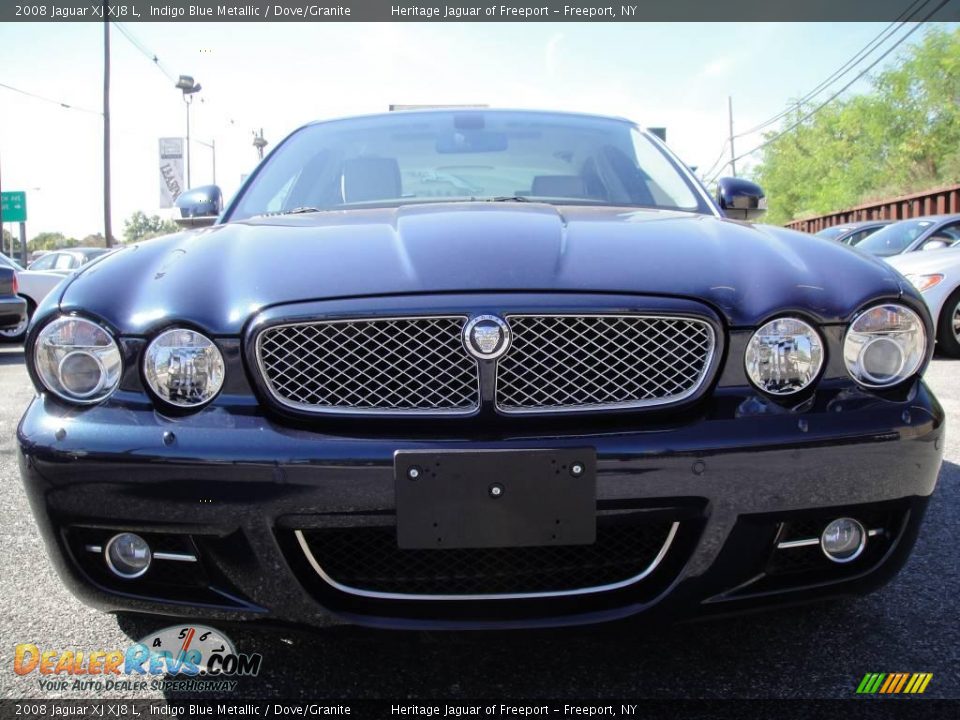 2008 Jaguar XJ XJ8 L Indigo Blue Metallic / Dove/Granite Photo #2