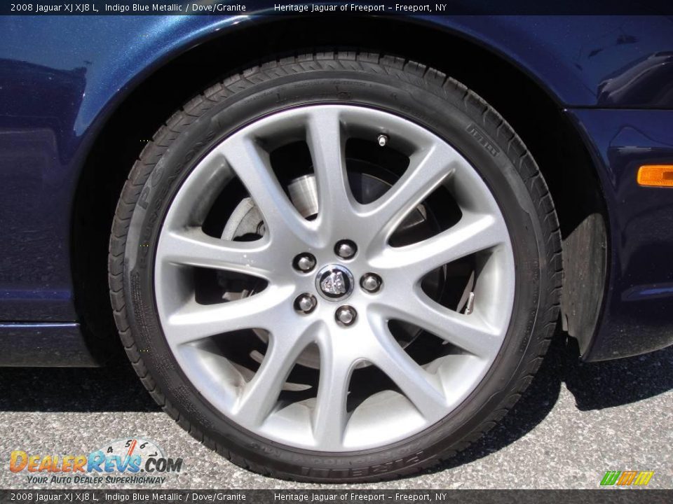 2008 Jaguar XJ XJ8 L Indigo Blue Metallic / Dove/Granite Photo #11