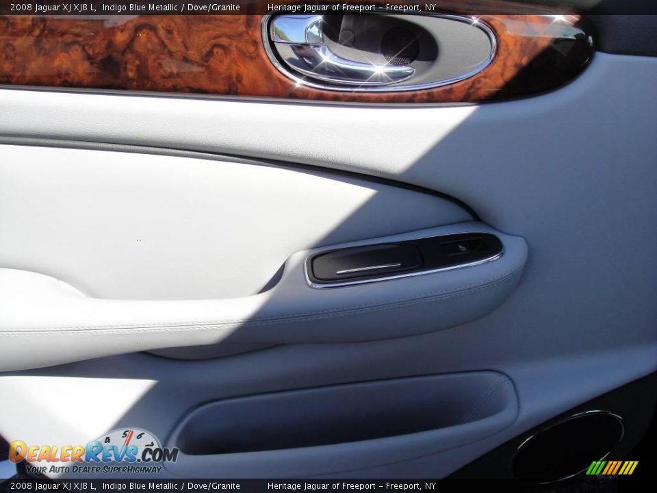 2008 Jaguar XJ XJ8 L Indigo Blue Metallic / Dove/Granite Photo #17