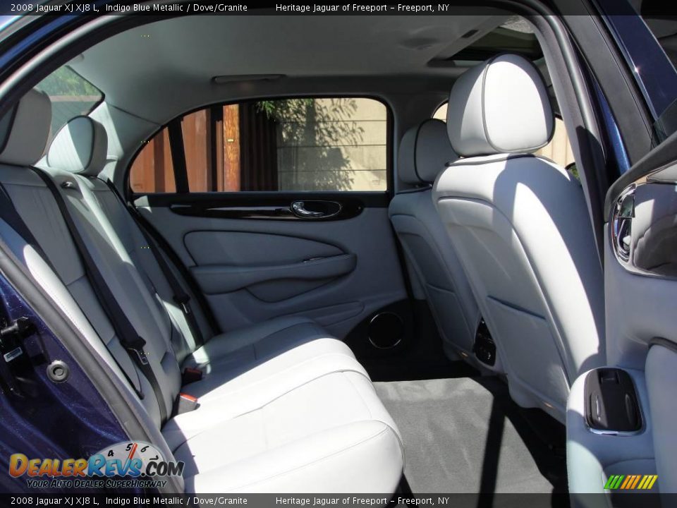 2008 Jaguar XJ XJ8 L Indigo Blue Metallic / Dove/Granite Photo #24