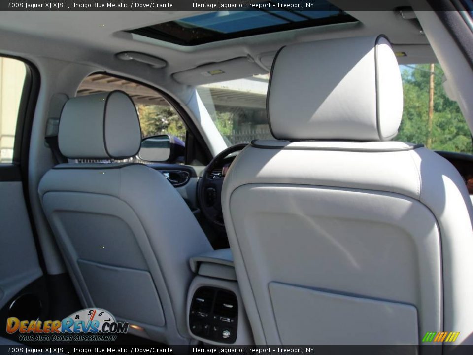 2008 Jaguar XJ XJ8 L Indigo Blue Metallic / Dove/Granite Photo #25