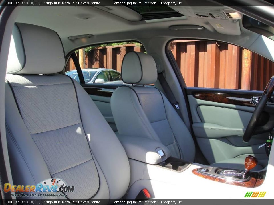 2008 Jaguar XJ XJ8 L Indigo Blue Metallic / Dove/Granite Photo #27