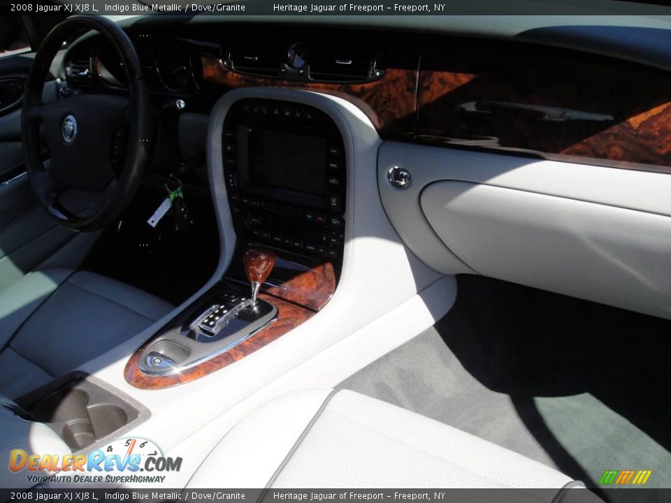 2008 Jaguar XJ XJ8 L Indigo Blue Metallic / Dove/Granite Photo #29