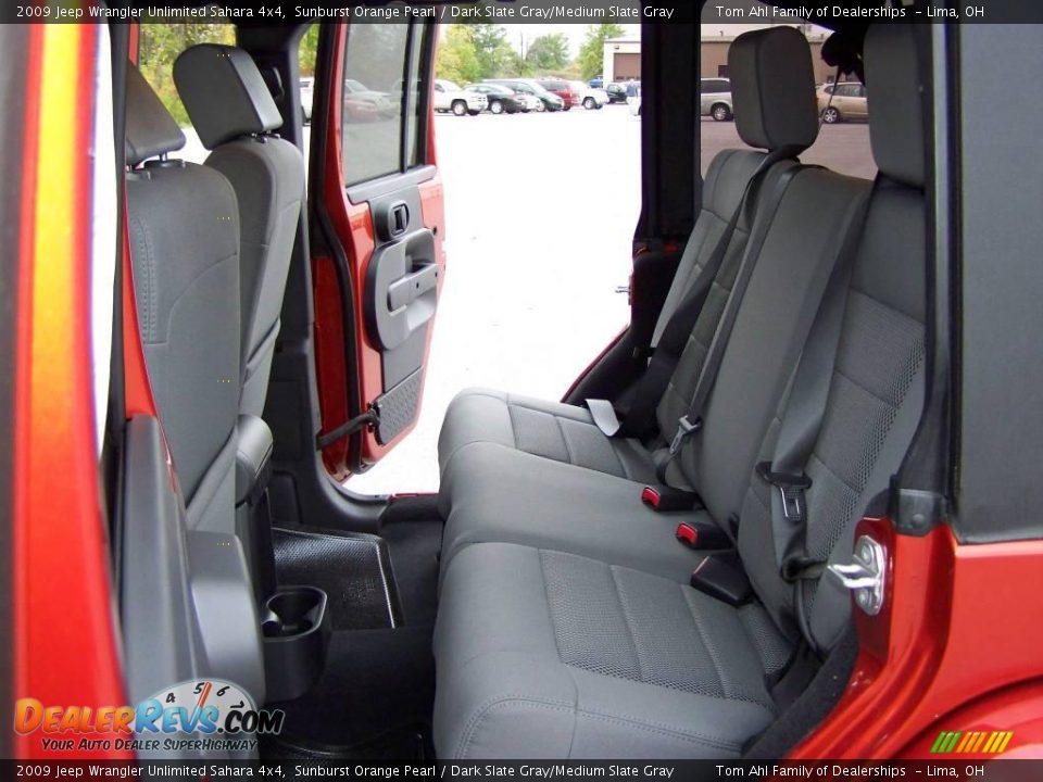 2009 Jeep Wrangler Unlimited Sahara 4x4 Sunburst Orange Pearl / Dark Slate Gray/Medium Slate Gray Photo #10