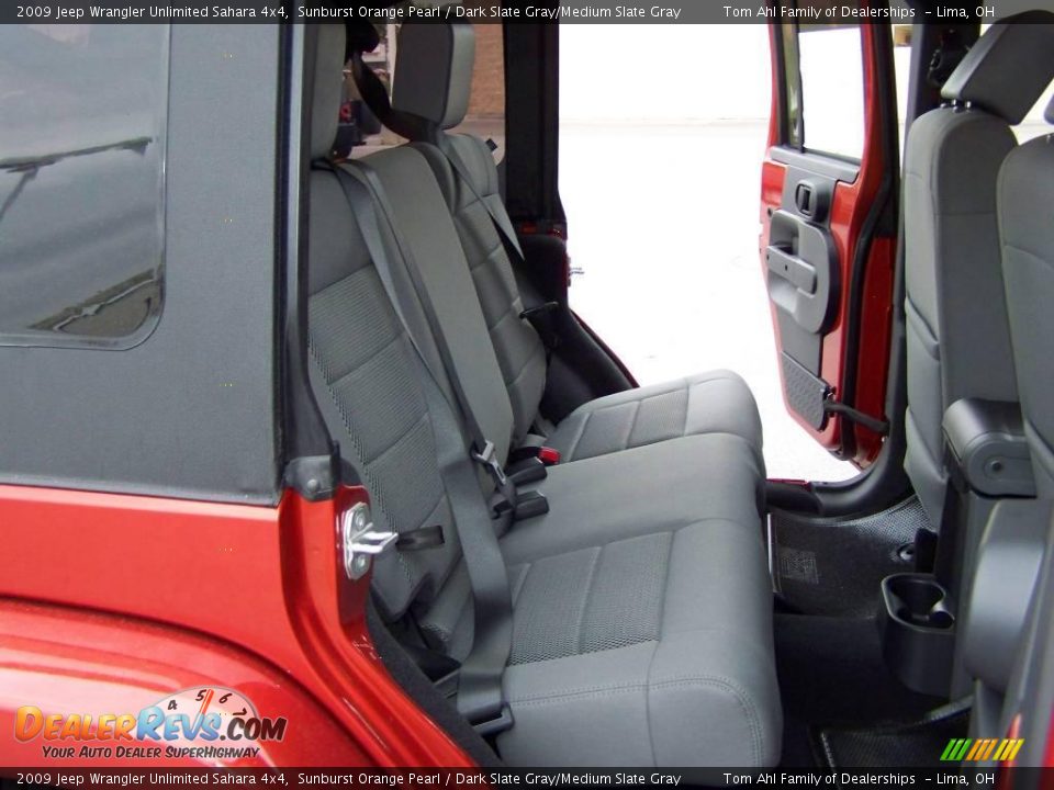 2009 Jeep Wrangler Unlimited Sahara 4x4 Sunburst Orange Pearl / Dark Slate Gray/Medium Slate Gray Photo #11