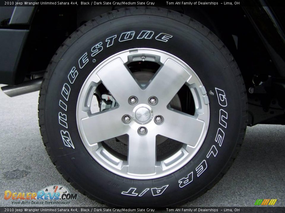2010 Jeep Wrangler Unlimited Sahara 4x4 Black / Dark Slate Gray/Medium Slate Gray Photo #8
