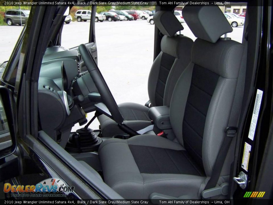 2010 Jeep Wrangler Unlimited Sahara 4x4 Black / Dark Slate Gray/Medium Slate Gray Photo #9