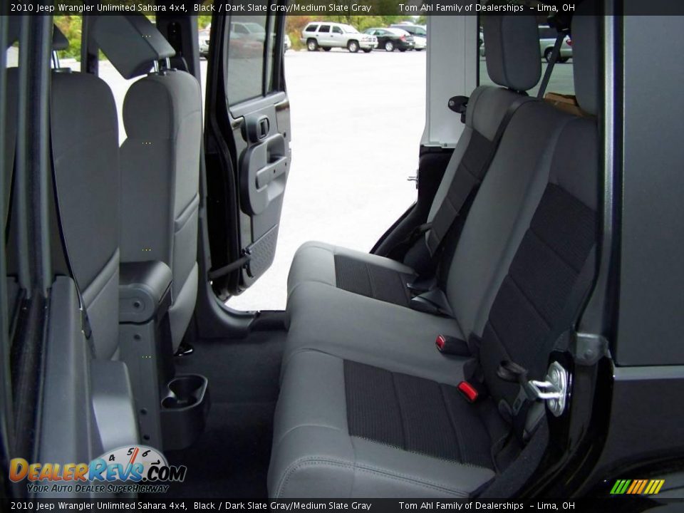 2010 Jeep Wrangler Unlimited Sahara 4x4 Black / Dark Slate Gray/Medium Slate Gray Photo #10