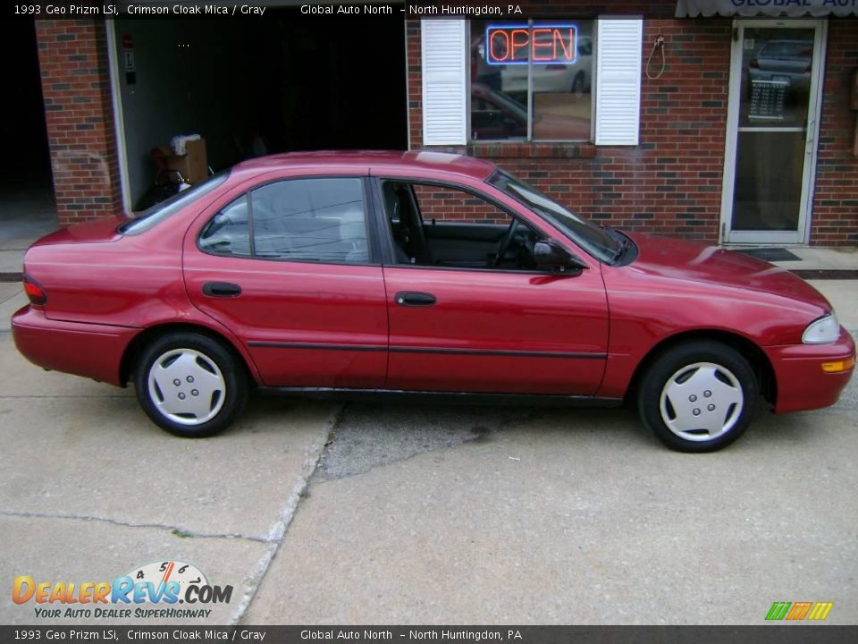 1993 Geo Prizm LSi Crimson Cloak Mica / Gray Photo #1