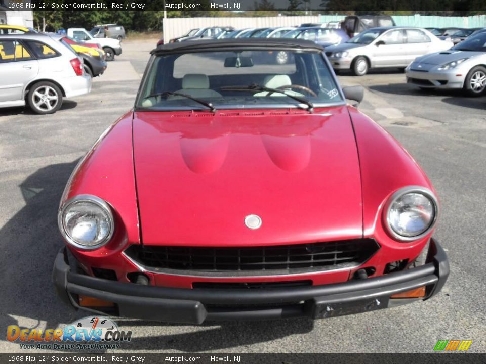 1968 Fiat 124 Spider Convertible Red / Grey Photo #1