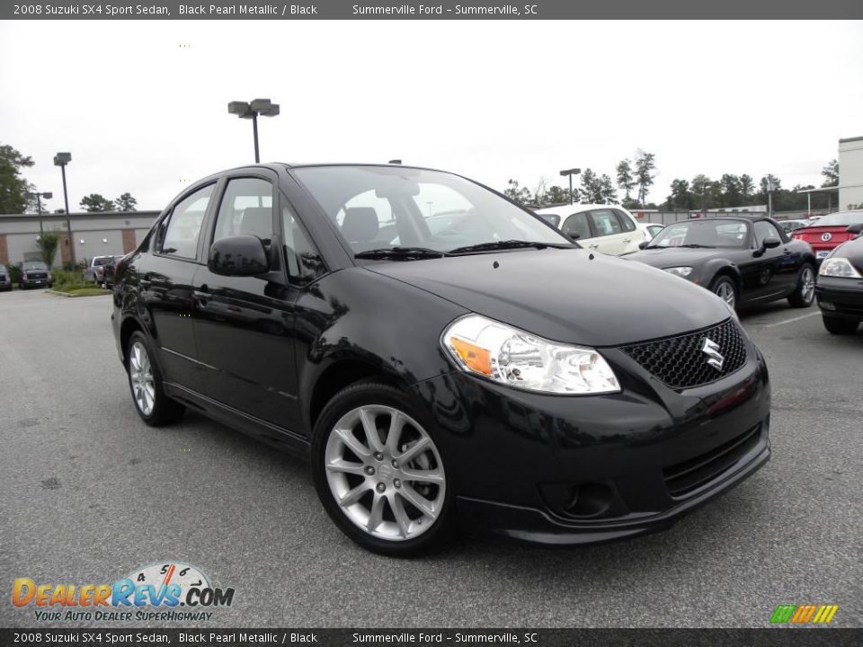 2008 Suzuki SX4 Sport Sedan Black Pearl Metallic / Black Photo #1