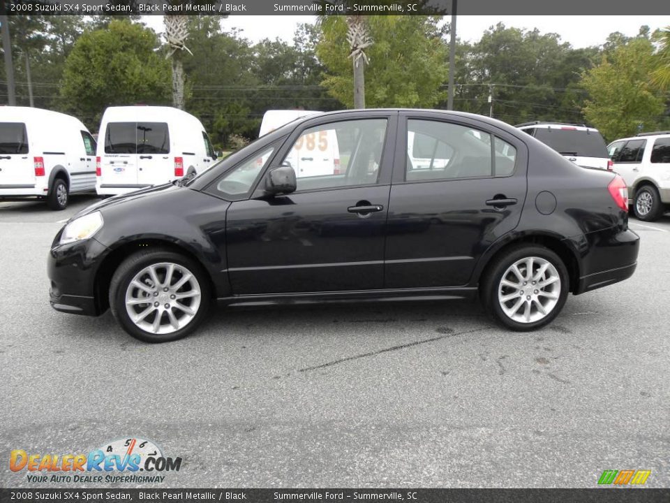 2008 Suzuki SX4 Sport Sedan Black Pearl Metallic / Black Photo #2