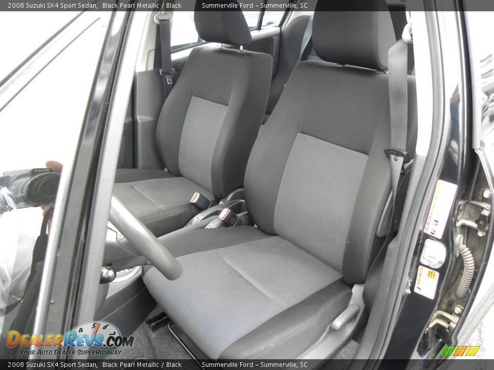 2008 Suzuki SX4 Sport Sedan Black Pearl Metallic / Black Photo #3