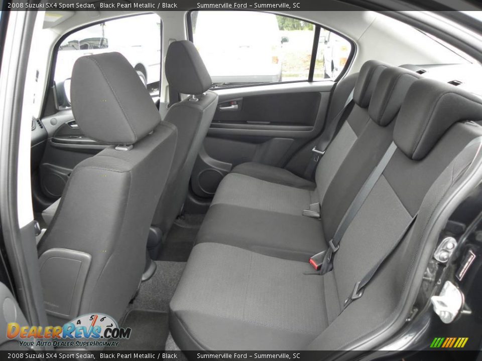 2008 Suzuki SX4 Sport Sedan Black Pearl Metallic / Black Photo #5