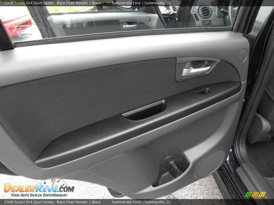 2008 Suzuki SX4 Sport Sedan Black Pearl Metallic / Black Photo #6