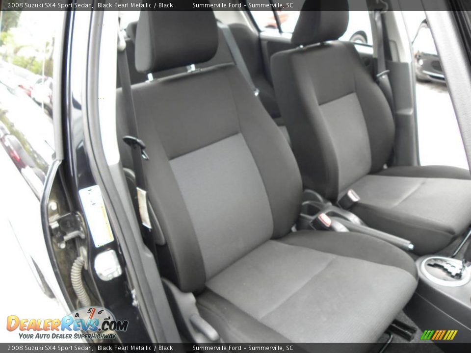 2008 Suzuki SX4 Sport Sedan Black Pearl Metallic / Black Photo #7