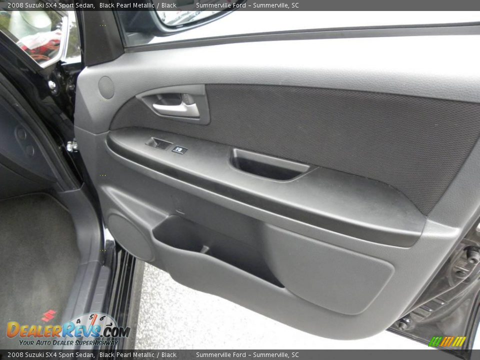 2008 Suzuki SX4 Sport Sedan Black Pearl Metallic / Black Photo #8