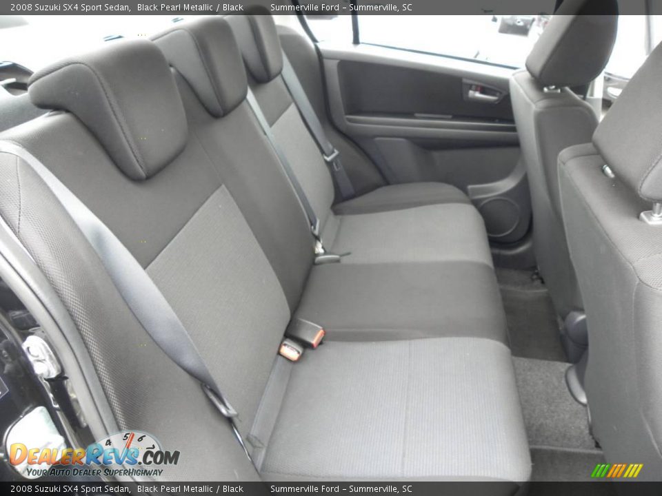 2008 Suzuki SX4 Sport Sedan Black Pearl Metallic / Black Photo #9