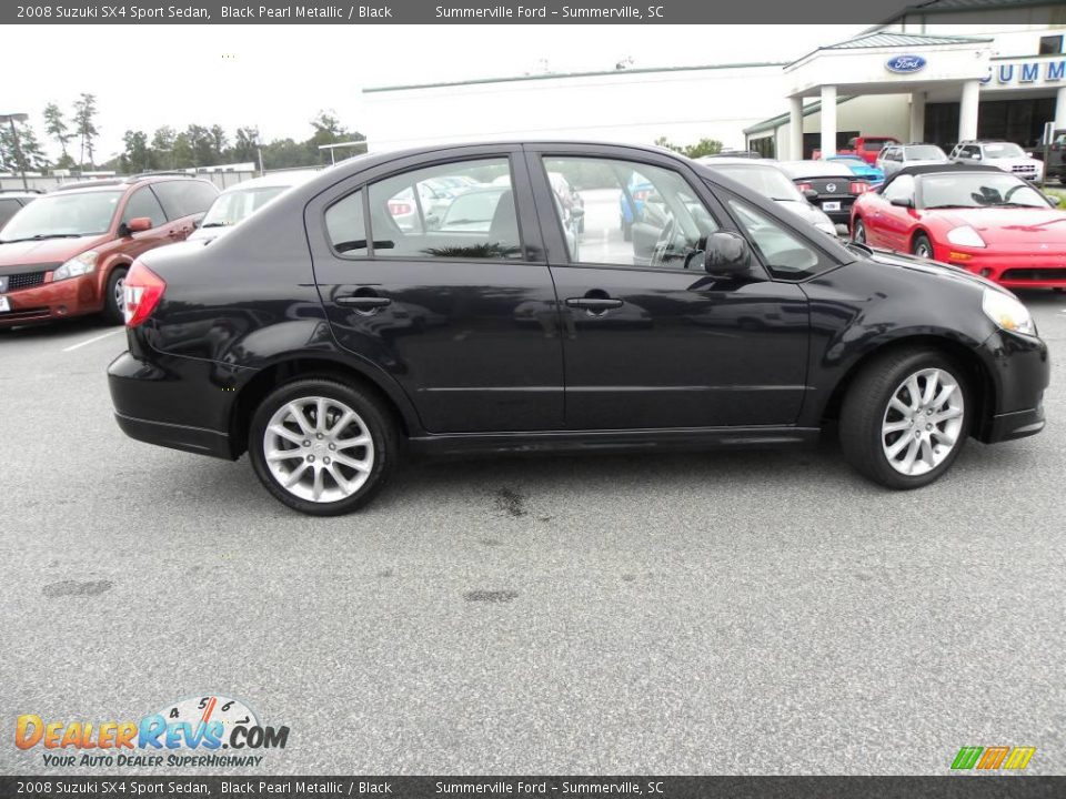 2008 Suzuki SX4 Sport Sedan Black Pearl Metallic / Black Photo #11