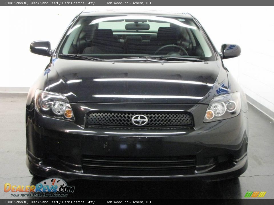 2008 Scion tC Black Sand Pearl / Dark Charcoal Gray Photo #8
