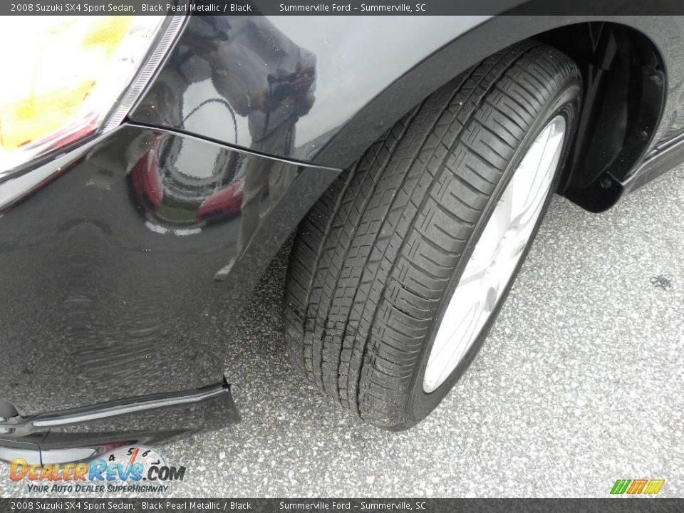2008 Suzuki SX4 Sport Sedan Black Pearl Metallic / Black Photo #16