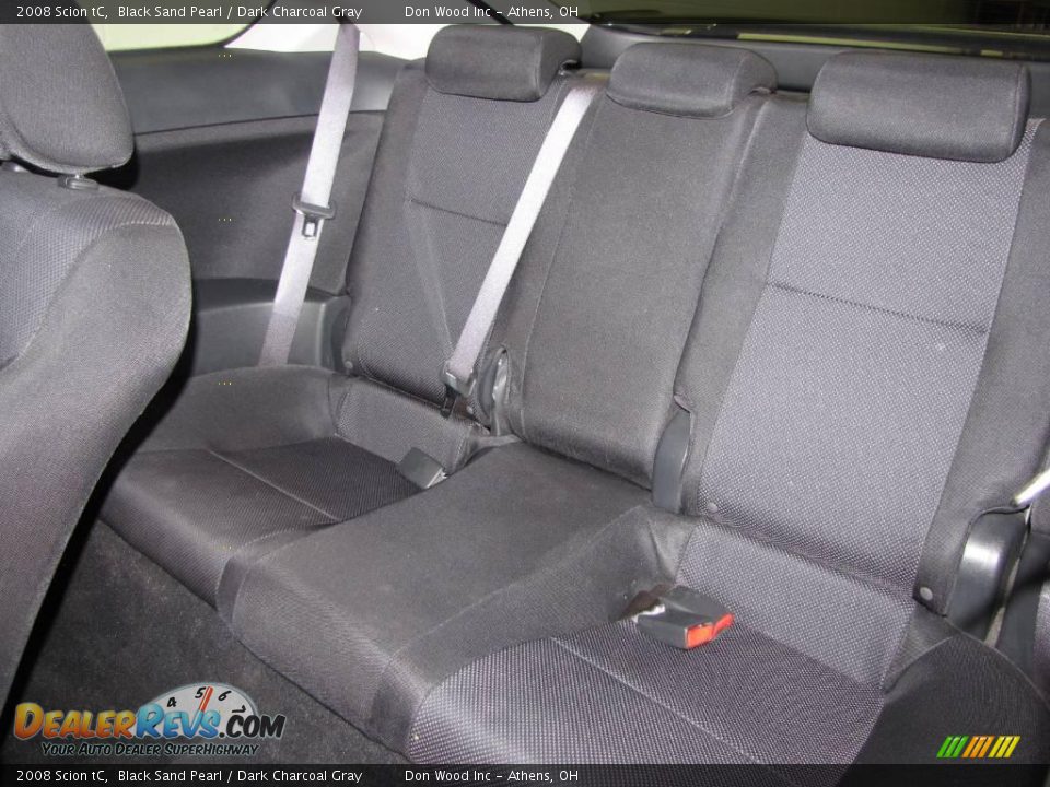 2008 Scion tC Black Sand Pearl / Dark Charcoal Gray Photo #11