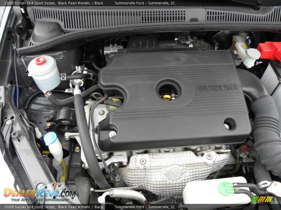 2008 Suzuki SX4 Sport Sedan Black Pearl Metallic / Black Photo #17