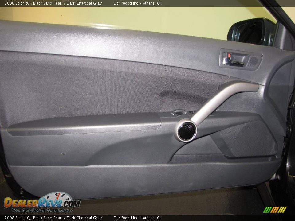 2008 Scion tC Black Sand Pearl / Dark Charcoal Gray Photo #13