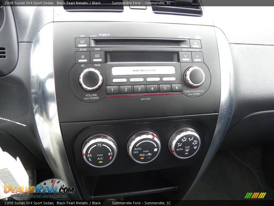 2008 Suzuki SX4 Sport Sedan Black Pearl Metallic / Black Photo #19
