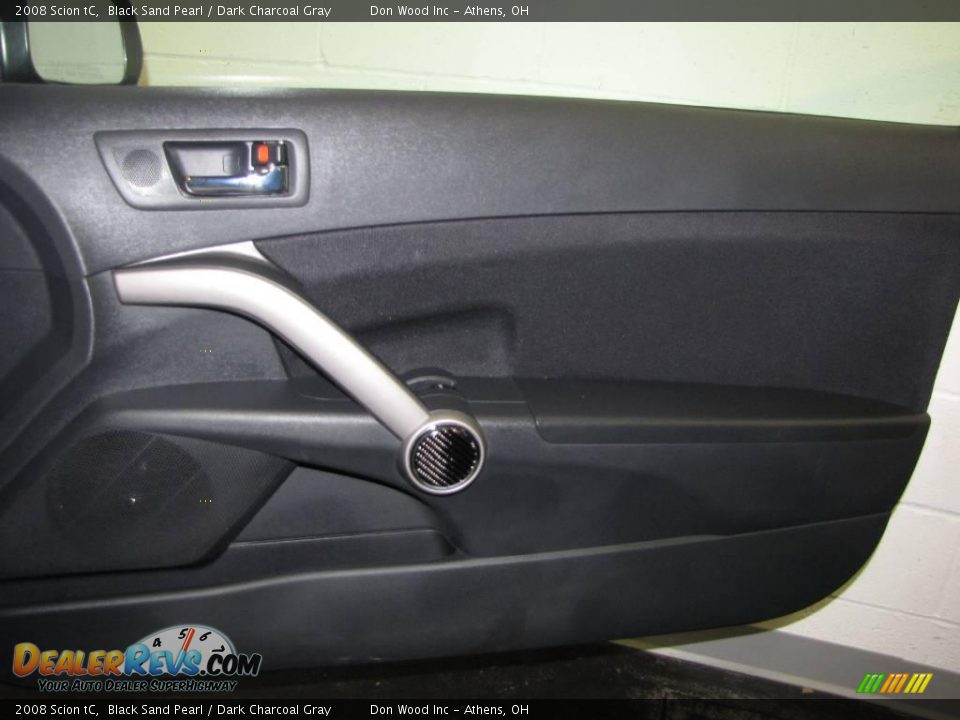 2008 Scion tC Black Sand Pearl / Dark Charcoal Gray Photo #14