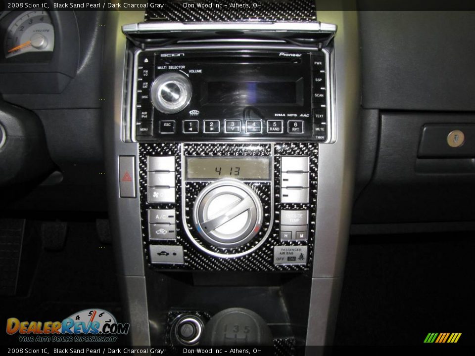 2008 Scion tC Black Sand Pearl / Dark Charcoal Gray Photo #15