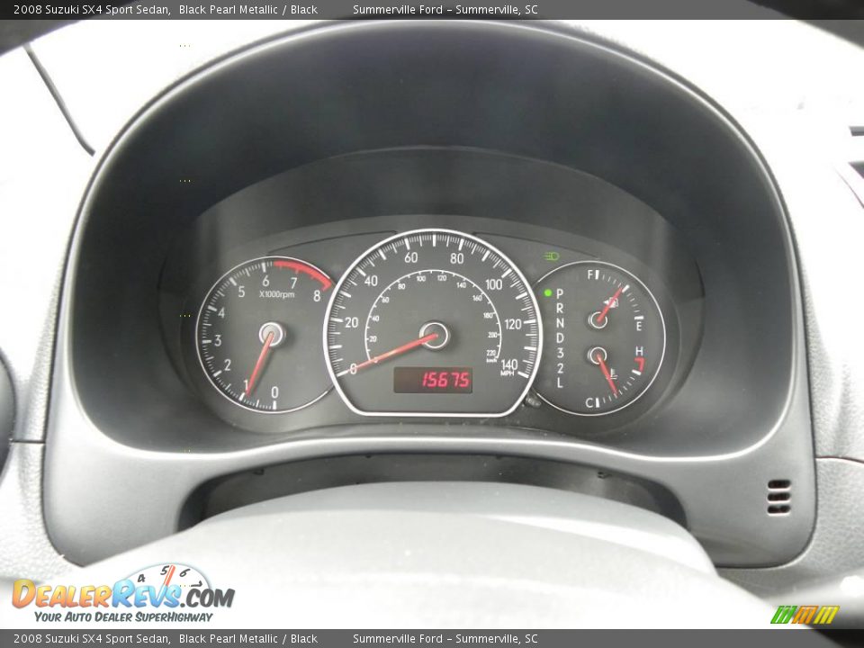 2008 Suzuki SX4 Sport Sedan Black Pearl Metallic / Black Photo #21