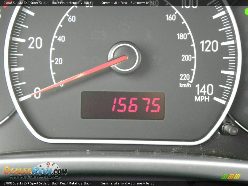 2008 Suzuki SX4 Sport Sedan Black Pearl Metallic / Black Photo #22