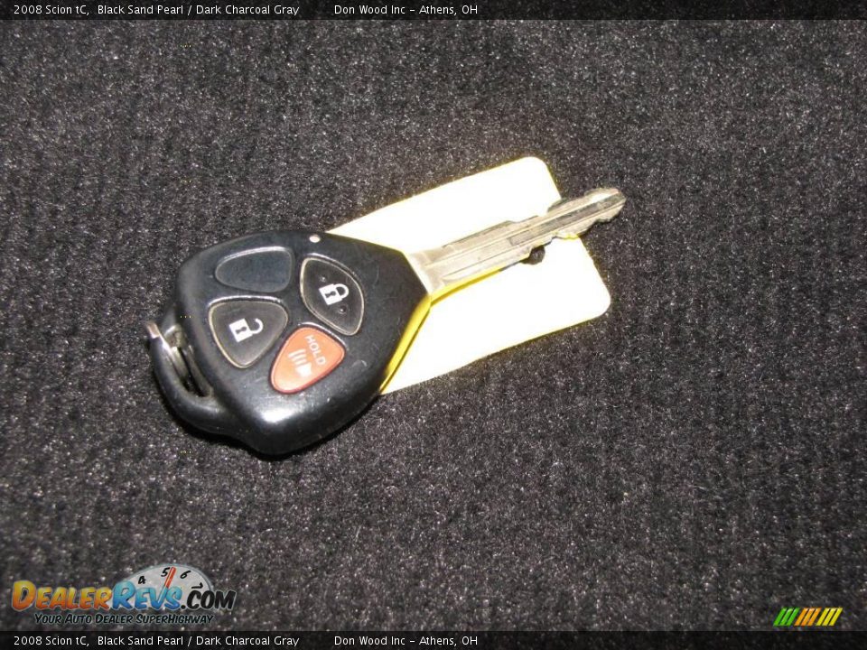 2008 Scion tC Black Sand Pearl / Dark Charcoal Gray Photo #17