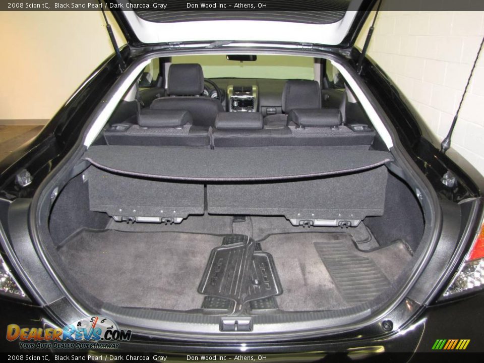 2008 Scion tC Black Sand Pearl / Dark Charcoal Gray Photo #18