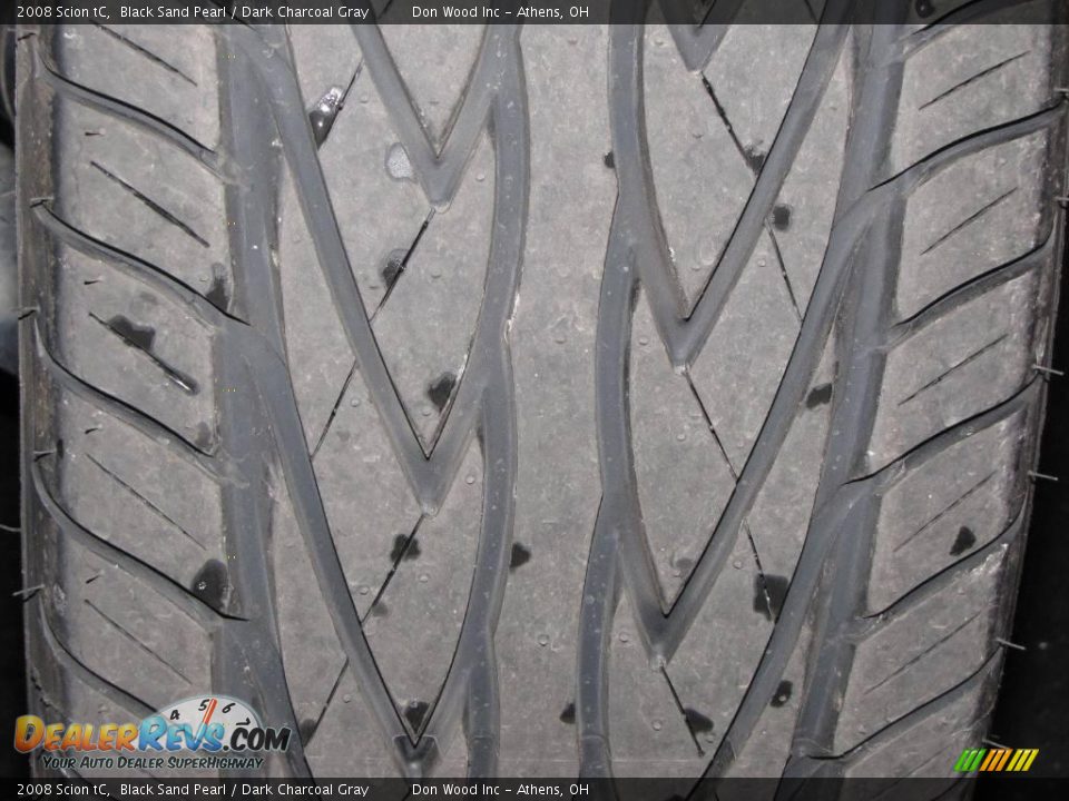 2008 Scion tC Black Sand Pearl / Dark Charcoal Gray Photo #21
